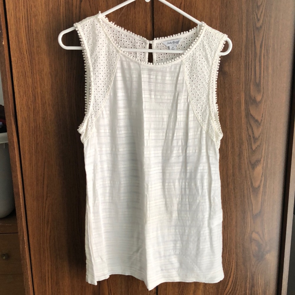 Lucky Brand Tank Top: White